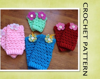 PDF Crochet Pattern - DROPLET LEGWARMERS Crochet Pattern- 6 Sizes