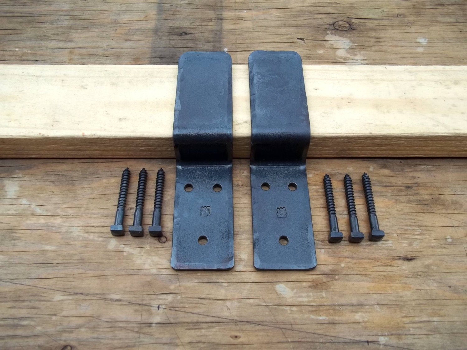 Security Drop Bar Door Brackets Iron Hardware Hand Made