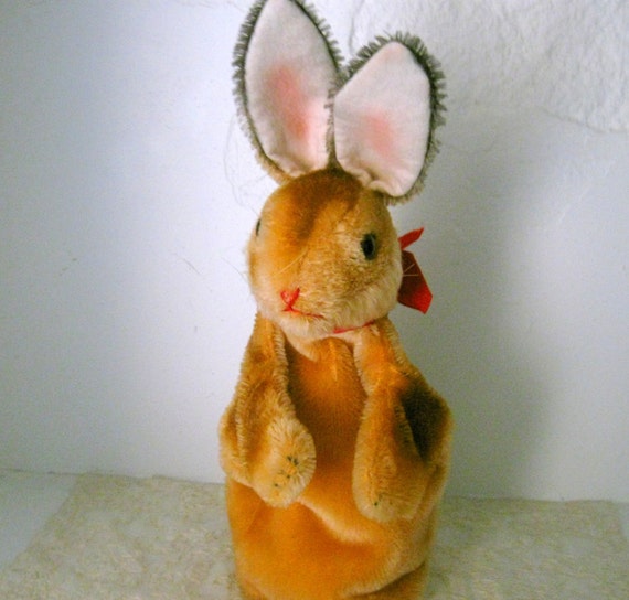 Steiff Bunny Rabbit Hand Puppet Stuffed Animal