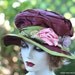 Edwardian Victorian Silk Fabric Hat Vintage Renaissance Downton Abbey Style Hats for Women