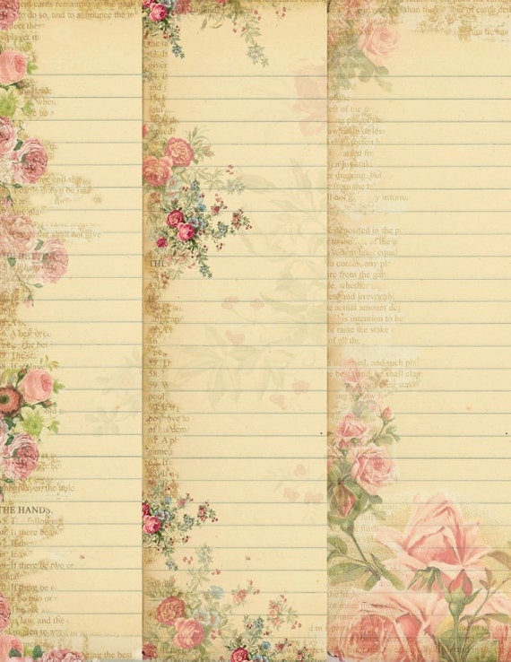 INSTANT DOWNLOAD Stationary Paper Pack Original Design