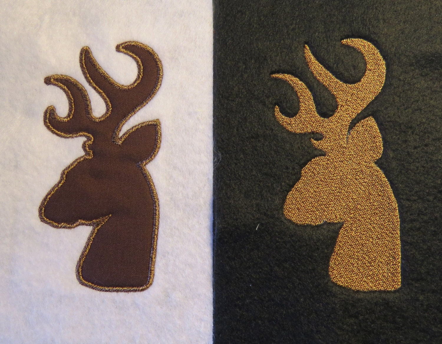 Deer head antlers embroidery and applique design new formats Deer head antlers embroidery and applique design new formats