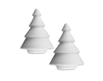 Spun Cotton Trees Czech Republic 2 Traditional Christmas Trees SC 009
