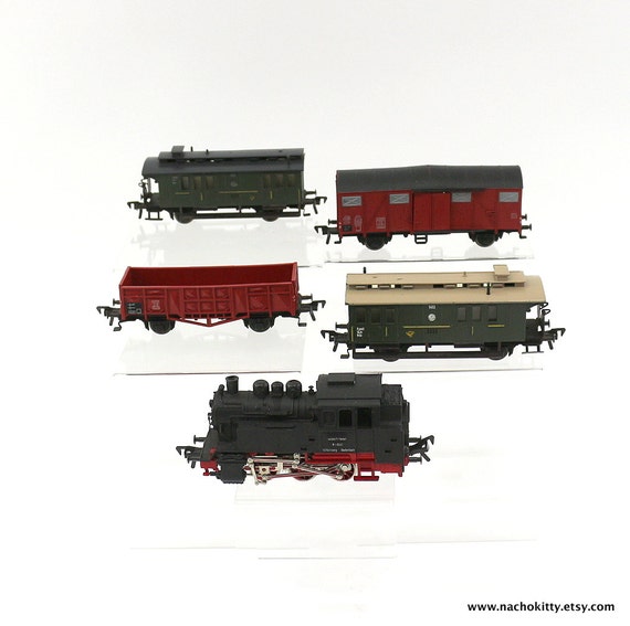 1960s Fleischmann German Train Set HO Short Engine by 