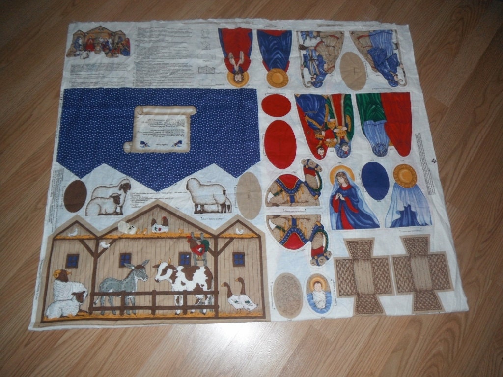 Cut Sew and Stuff Fabric Panel to Make Nativity Scene Cranston