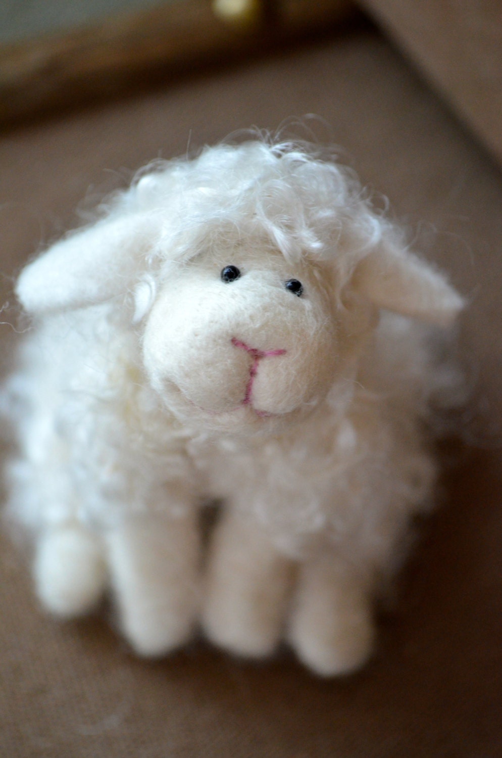 Sheep wool needle felted lamb needle felted animals