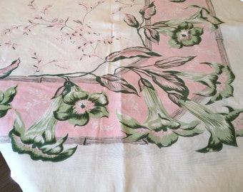 Vintage Floral Tablecloth