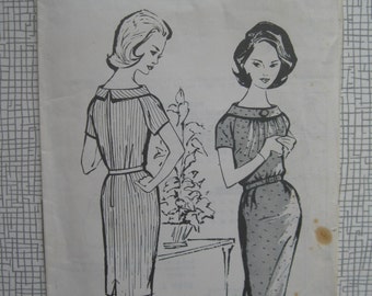 1960s Dress - 36" Bust - Weekend E170 Sewing Pattern