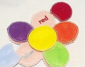 Christmas in July Sale Learn your colors flower game puzzle game- educational game learning toy perfect for busy bags or quiet books Il_170x135