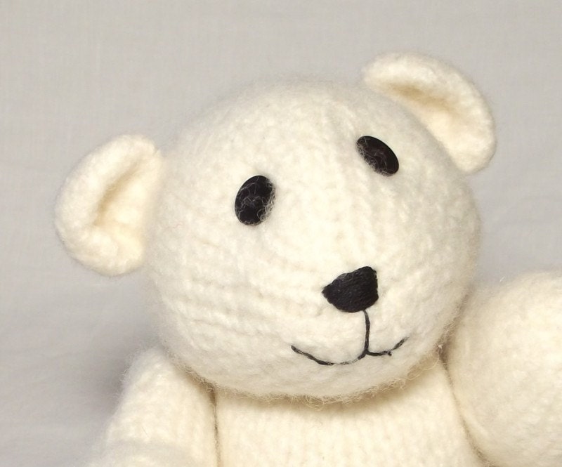 knitted polar bear