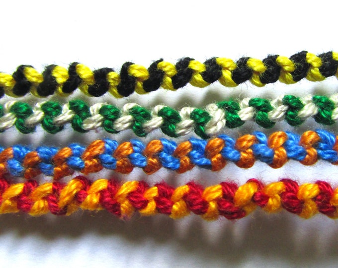 Hogwarts House Colors-Harry Potter inspired-Handmade Friendship Bracelet
