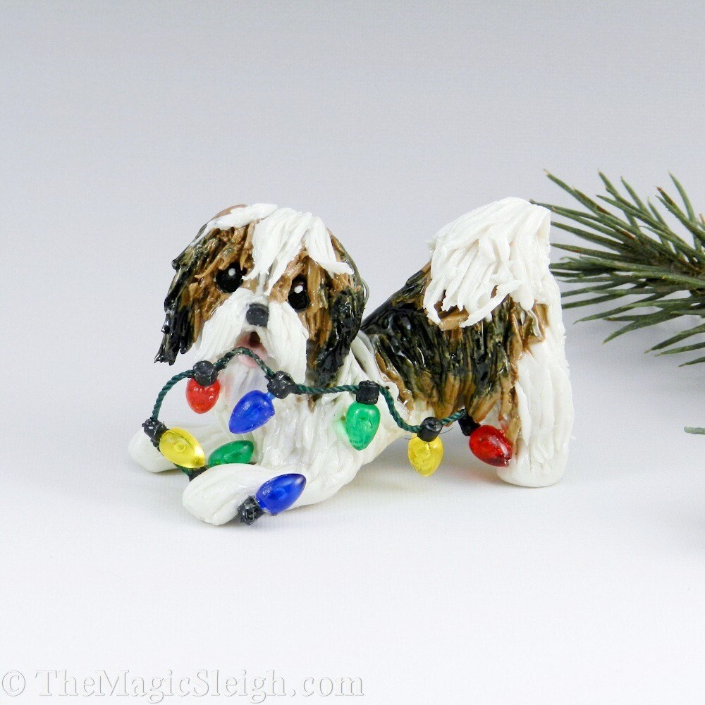 havanese dog ornament christmas porcelain havanese dog ornament christmas porcelain