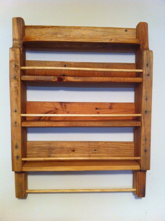 Pallet Wood Spice Rack by BTeamCreations on Etsy