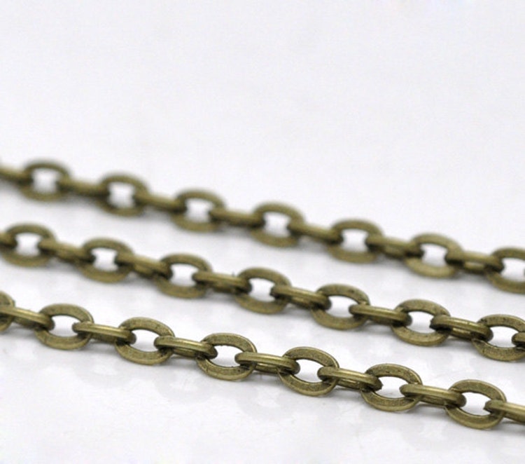 BULK Antique Brass Chain 32 feet CH12779 by beadstobeauty
