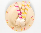 Wooden Plates With Polka Dots - 10 Plates - 7" Dessert/Appetizer Size or 9"