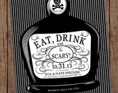Eat, Drink and be Scary Adult Halloween Invitation - 1.00 each with envelope Il_170x135