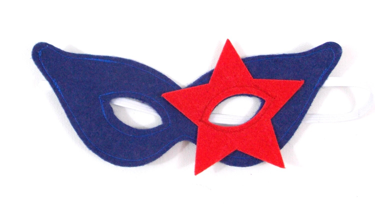 Blue Mask Superhero Mask Dress Up Costume Mask Felt