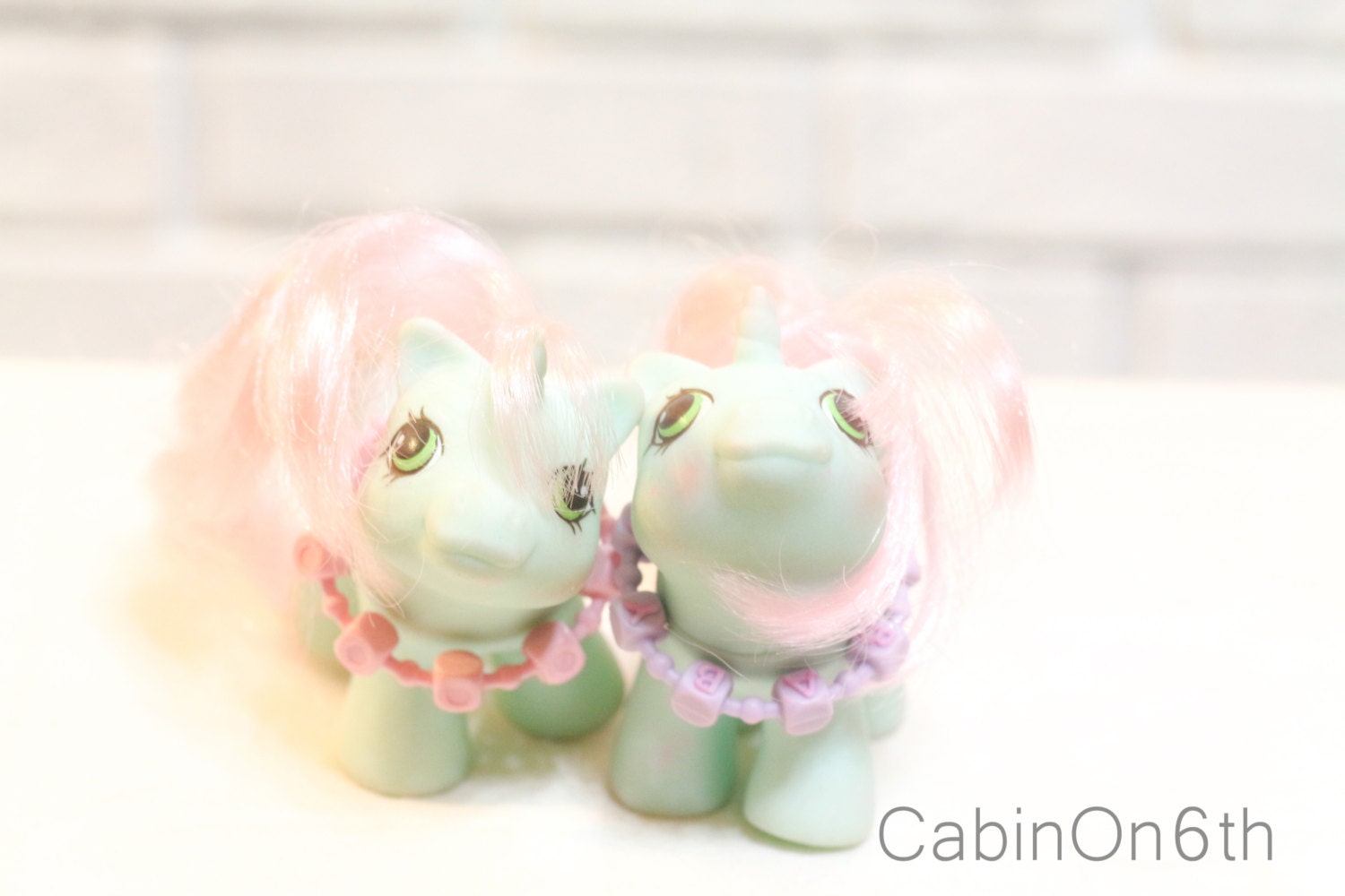 Vintage My Little Pony TWIN BABY Unicorns MLP 1980s Hasbro