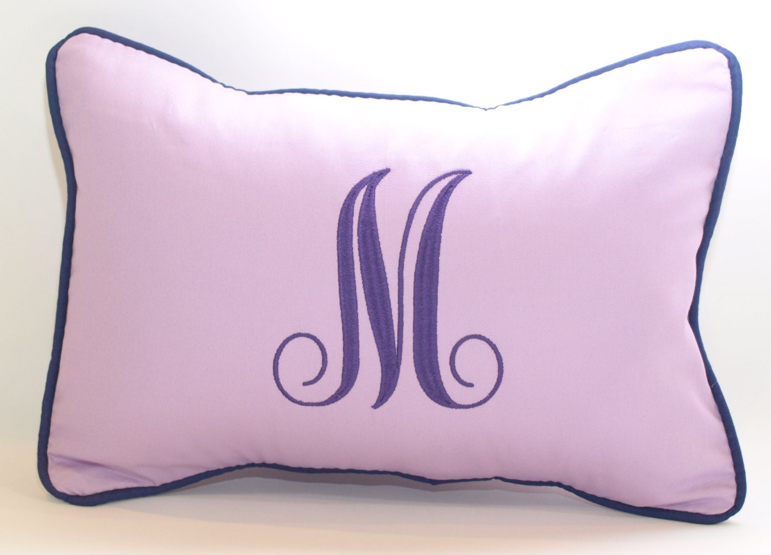 Large Single Letter Monogrammed Pillow Personalized