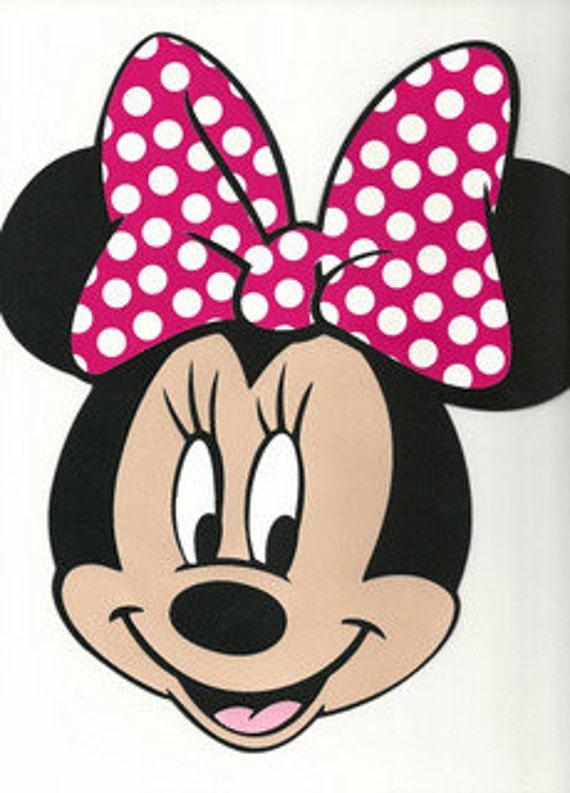 Items similar to Minnie Mouse die cut on Etsy