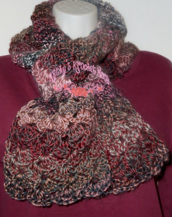 Plum Chutney Heartwarming Crochet Scarf accessory crochet