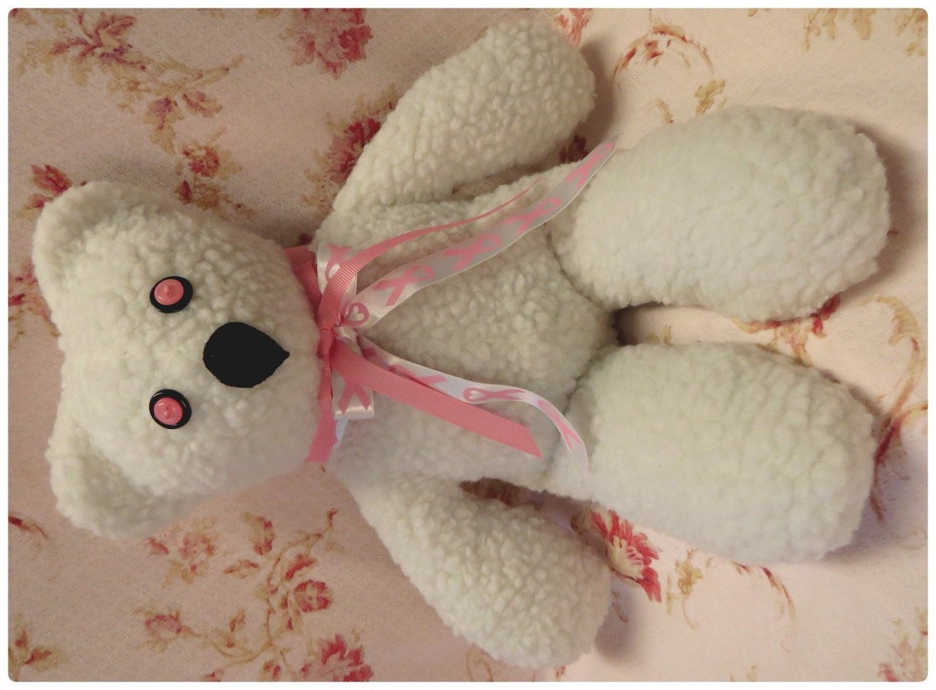 breast cancer teddy bear