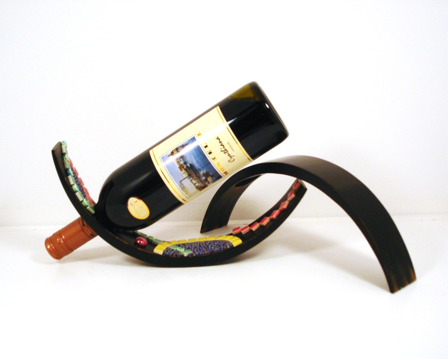 Gift for him or her...Wine bottle holder romantic by JillsJoy