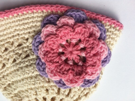 Crochet Hat Pattern  - Girls Sun Hat Crochet Pattern No.106 Spring Project Digital Download PDF Pattern