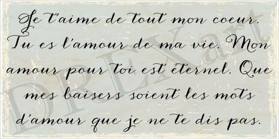 phrase d'amour gentille