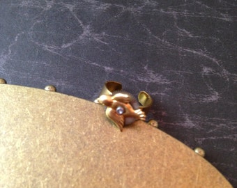 Steampunk Ear Cuff with Watch Gear and Bird