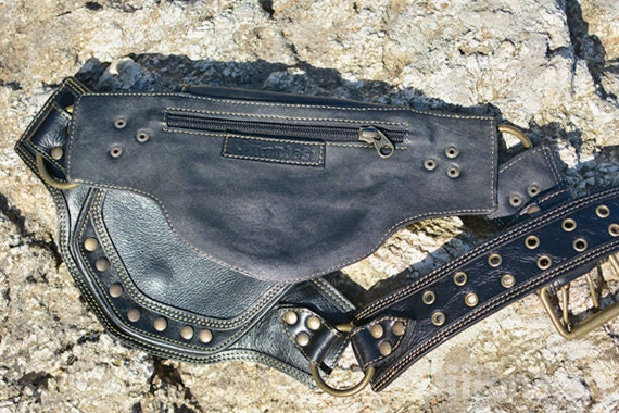 Leather Utility Belt Handmade Designer Pocket Belt High