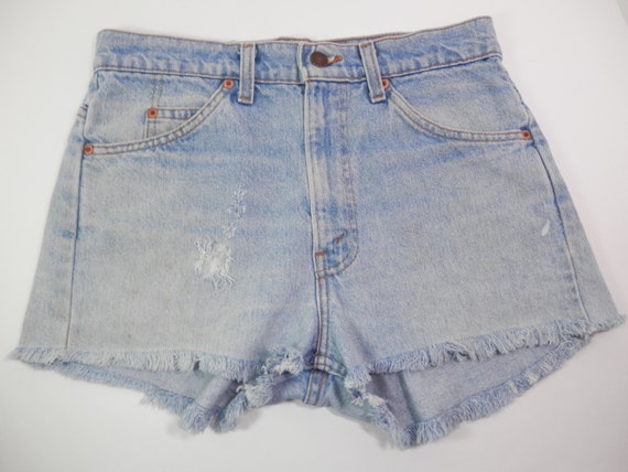 30 High Waist Levi 505 Unisex Cut Off Jeans Distress