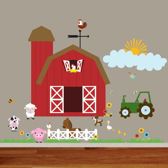 Vinyl Wall Decal Vinyl Farm Wall Decal
