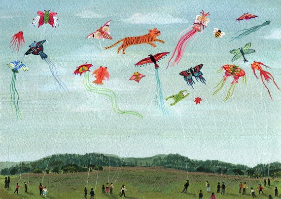 kite flying