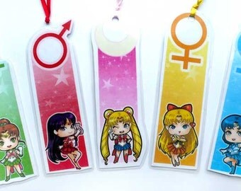 sailor moon bookmark etsy