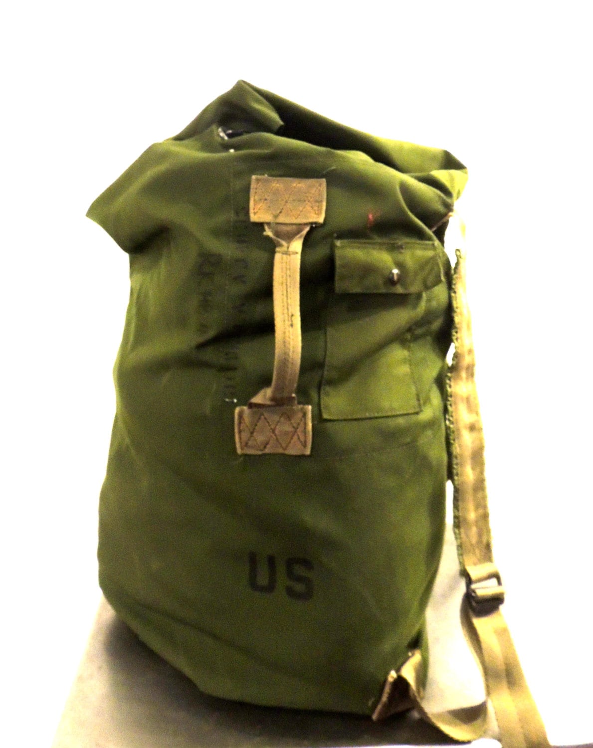 vintage military bag extra large army backpack duffel