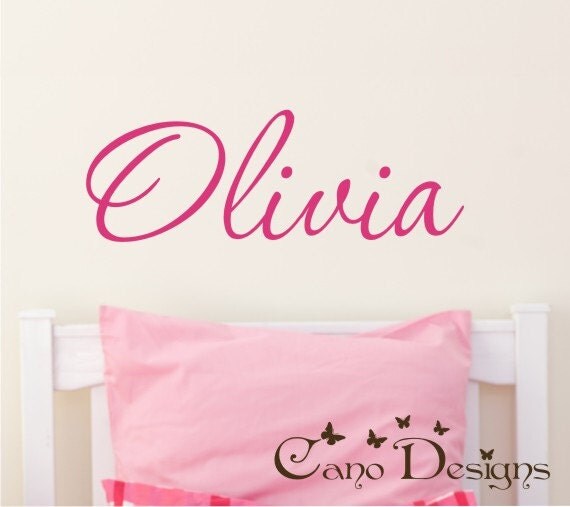 Personalized Name Custom Name Vinyl wall decal sticker