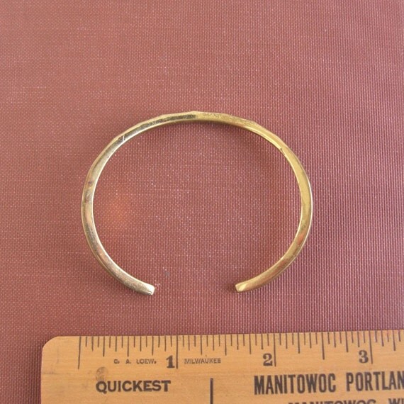 Sausalito Craftworks Solid Brass Cuff Bracelet Small
