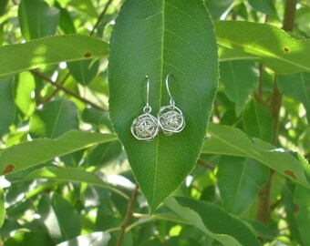 Silver Knot Earrings