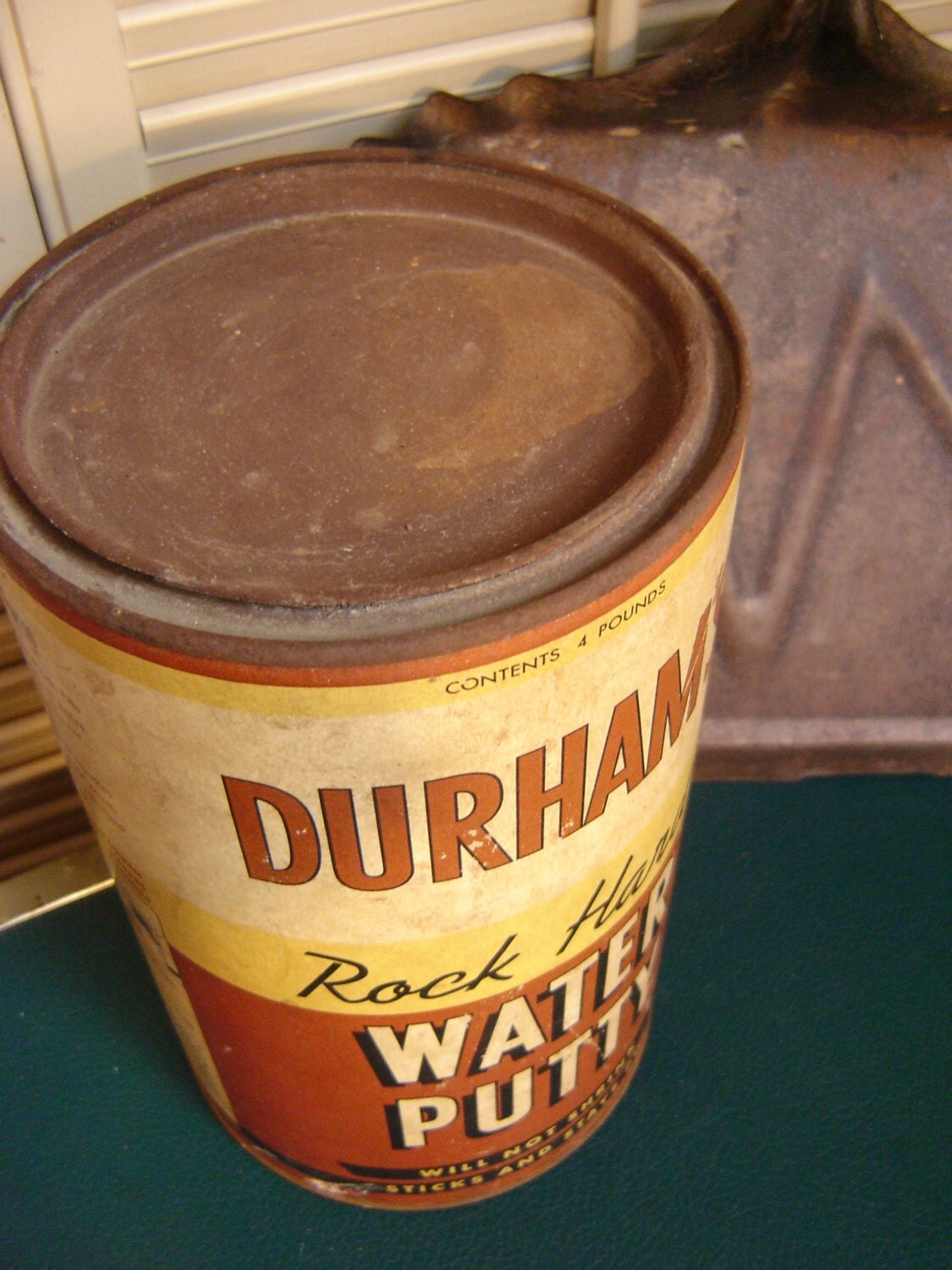 Rock Hard Water Putty Full Can Durham's Des by VintageIdeology