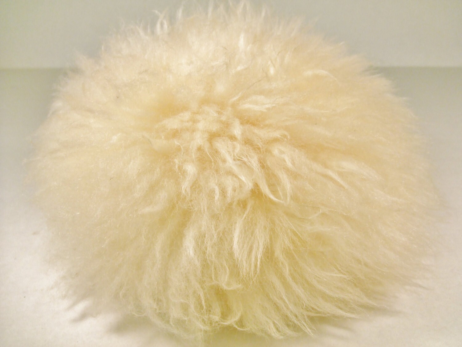 Powder Puff Natural Sheepskin Fur Fluffy Soft by jacksonstudios