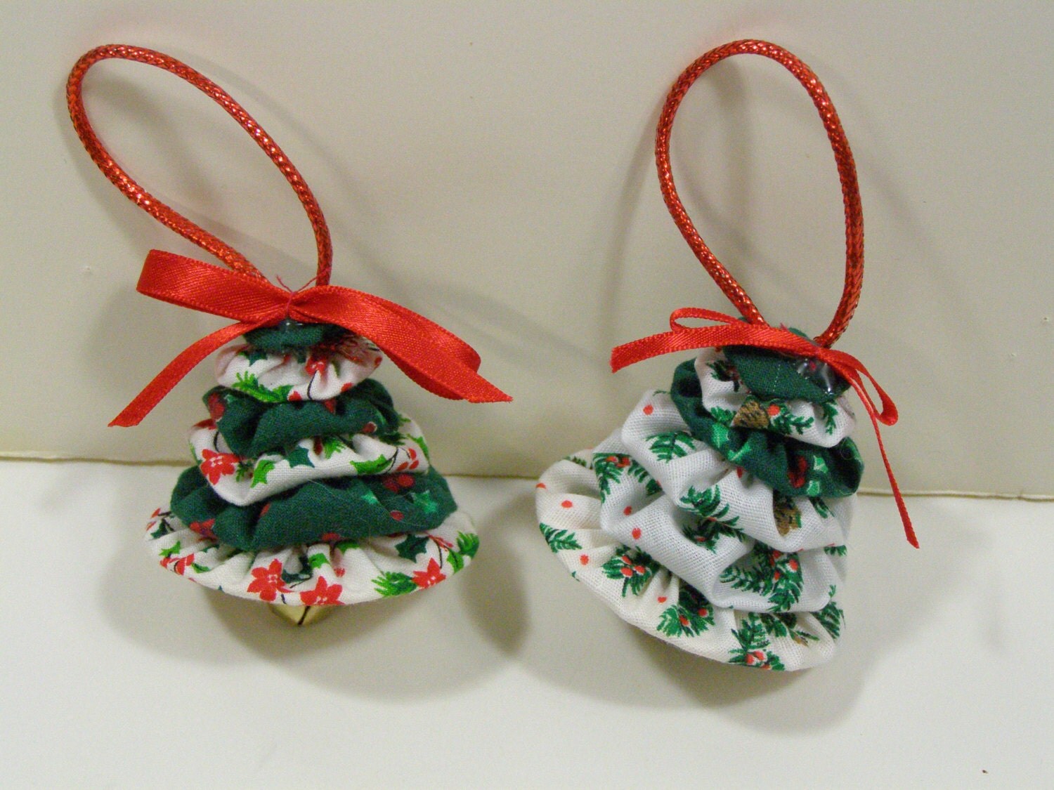 yo yo christmas trees set of 2 ornaments yo yo christmas trees set of 2 ornaments