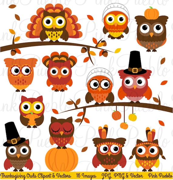 owl thanksgiving clip art - photo #14