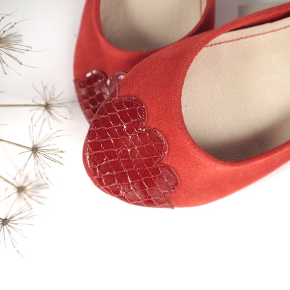 handmade leather ballet flats