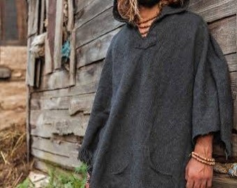 Wool Poncho~ Unisex ~