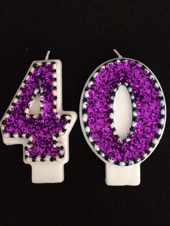 Items similar to Custom 40th Birthday Candle ~ Diva over the hill ~ on Etsy