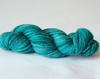 Teal We Meet Again Aran Weight Bluefaced Leicester 100 Percent Super Soft British Bluefaced Leicester Lustre Wool/ Wool/ Heavy Worsted