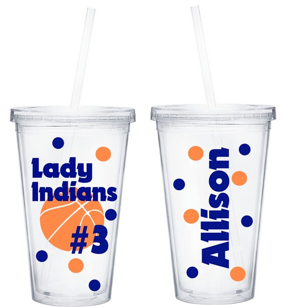 Sports Tumbler Personalized Gift Basketball by BeDazzledByMichelle