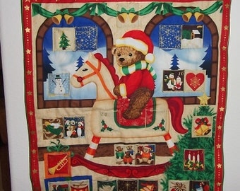 Christmas Advent Calendar - Rocking Teddy Bear