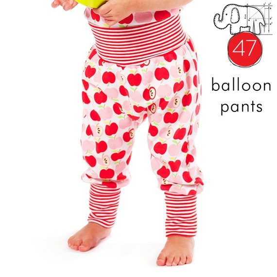 0M and pattern   balloon style, baggy baggy pants baby pants Baby sizes toddler pattern pdf, baby